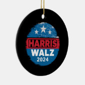 Harris Walz 2024 Wahl Kamala Harris Tim Waltz Keramik Ornament (Rechts)