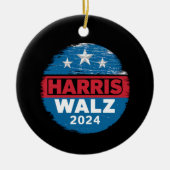 Harris Walz 2024 Wahl Kamala Harris Tim Waltz Keramik Ornament (Vorne)
