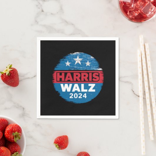 Harris Walz 2024 Wahl Kamala Harris Tim Waltz Serviette (Beispiel)