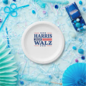 Harris Walz 2024 Wahl Kamala Harris Tim Walz 2 Pappteller (Party)