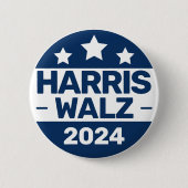 Harris Walz 2024 Wahl Kamala Harris Tim Walz Button (Vorderseite)