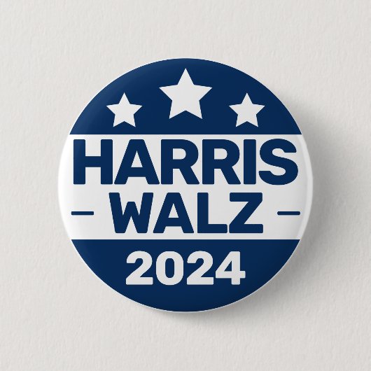 Harris Walz 2024 Wahl Kamala Harris Tim Walz Button (Vorderseite)