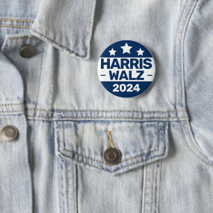 Harris Walz 2024 Wahl Kamala Harris Tim Walz Button