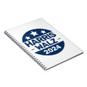 Harris Walz 2024 Wahl Kamala Harris Tim Walz Notizblock (Rechte Seite)