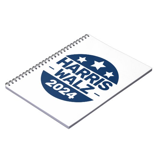 Harris Walz 2024 Wahl Kamala Harris Tim Walz Notizblock (Linke Seite)