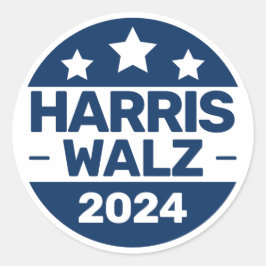 Harris Walz 2024 Wahl Kamala Harris Tim Walz Runder Aufkleber