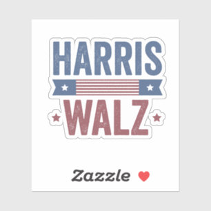 Harris Walz 2024 Wahl Kamala Tim Waltz Amerika Aufkleber