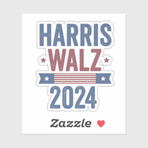 Harris Walz 2024 Wahl Kamala Tim Waltz Amerika Aufkleber