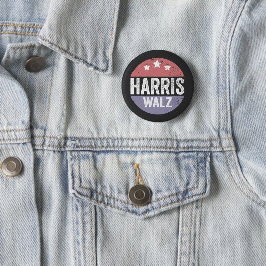 Harris Walz 2024 Wahl Kamala Tim Waltz Amerika Button (Beispiel)
