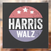 Harris Walz 2024 Wahl Kamala Tim Waltz Amerika Fensteraufkleber (Blatt 2)