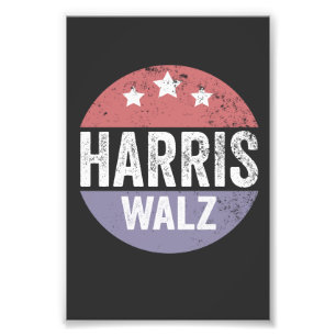 Harris Walz 2024 Wahl Kamala Tim Waltz Amerika Fotodruck