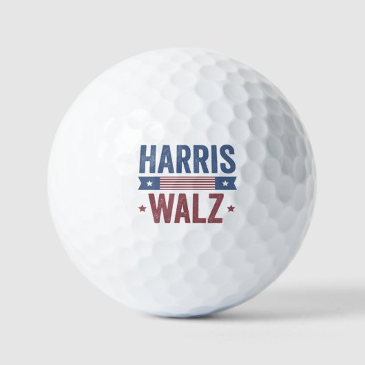 Harris Walz 2024 Wahl Kamala Tim Waltz Amerika Golfball (Vorderseite)