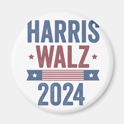 Harris Walz 2024 Wahl Kamala Tim Waltz Amerika Magnet (Vorne)