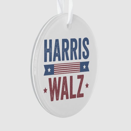 Harris Walz 2024 Wahl Kamala Tim Waltz Amerika Ornament (Vorderseite)