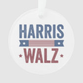 Harris Walz 2024 Wahl Kamala Tim Waltz Amerika Ornament (Vorderseite)