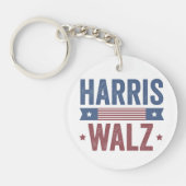 Harris Walz 2024 Wahl Kamala Tim Waltz Amerika Schlüsselanhänger (Vorderseite)