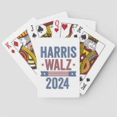 Harris Walz 2024 Wahl Kamala Tim Waltz Amerika Spielkarten (Rückseite)