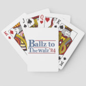 Harris Walz 2024 Wahl Kamala Tim Waltz Amerika Spielkarten (Rückseite)