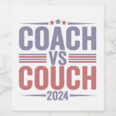 Harris Walz 2024 Wahl Kamala Tim Waltz Amerika Weinetikett (Einzelnes Label)