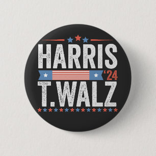 Harris Walz 2024 Wahl Kamala Tim Waltz Button