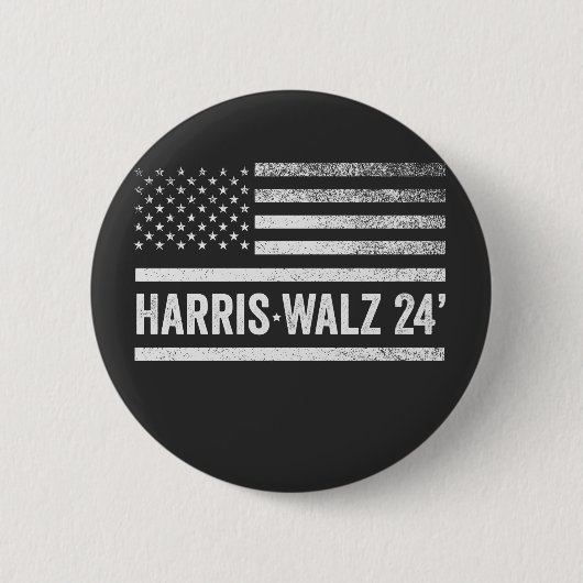 Harris Walz 2024 Wahl Kamala Tim Waltz Button (Vorderseite)