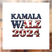 Harris Walz 2024 Wahl Kamala Tim Waltz Fensteraufkleber (Blatt 2)