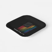 Harris Walz 2024 Wahl Kamala Tim Waltz LGBT Pappteller (Gewinkelt)