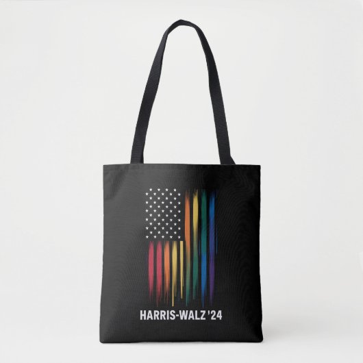 Harris Walz 2024 Wahl Kamala Tim Waltz LGBT Tasche (Vorderseite)