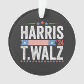 Harris Walz 2024 Wahl Kamala Tim Waltz Ornament (Vorderseite)