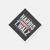Harris Walz 2024 Wahl Kamala Tim Waltz Serviette (Ecke)