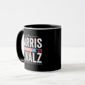Harris Walz 2024 Wahl Kamala Tim Waltz Tasse (Vorderseite Links)