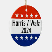 Harris Walz 2024 Wahl Keramik Ornament (Rechts)
