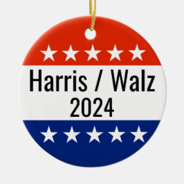 Harris Walz 2024 Wahl Keramik Ornament