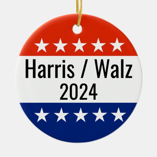 Harris Walz 2024 Wahl Keramik Ornament (Vorne)