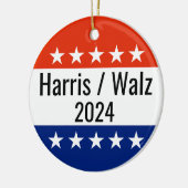 Harris Walz 2024 Wahl Keramik Ornament (Links)