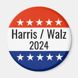 Harris Walz 2024 Wahl Magnet