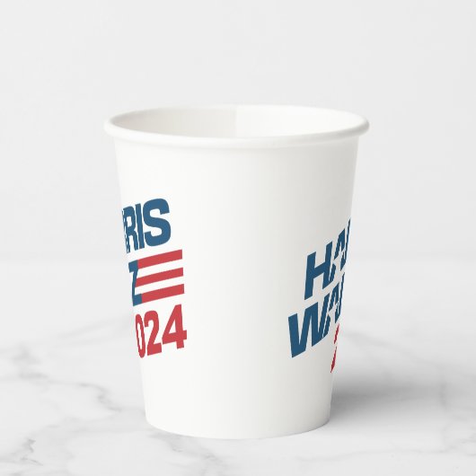 Harris Walz 2024 Wahl Pappbecher