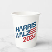 Harris Walz 2024 Wahl Pappbecher