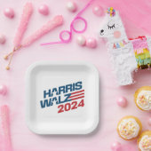 Harris Walz 2024 Wahl Pappteller (Party)