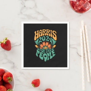 Harris Walz 2024 Wahl Präsidentin Kamala Harris Serviette