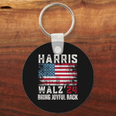 Harris Walz 2024 Wahl Schlüsselanhänger (Vorderseite)