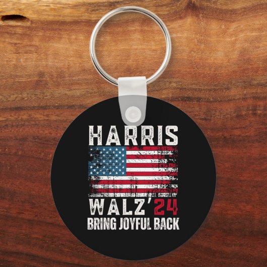 Harris Walz 2024 Wahl Schlüsselanhänger (Vorderseite)