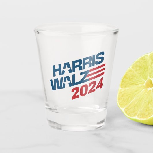 Harris Walz 2024 Wahl Schnapsglas (Vorderseite)