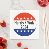 Harris Walz 2024 Wahl Serviette (Beispiel)