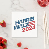Harris Walz 2024 Wahl Serviette (Beispiel)