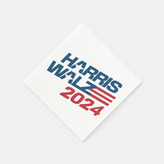 Harris Walz 2024 Wahl Serviette (Ecke)