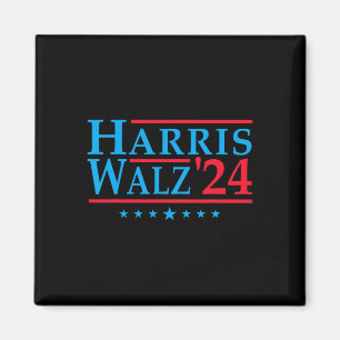 Harris Walz 2024 Wahl Vote Patriotic Tim Waltz Magnet