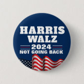 Harris Walz 2024 | Wahldemokratin Button (Vorderseite)
