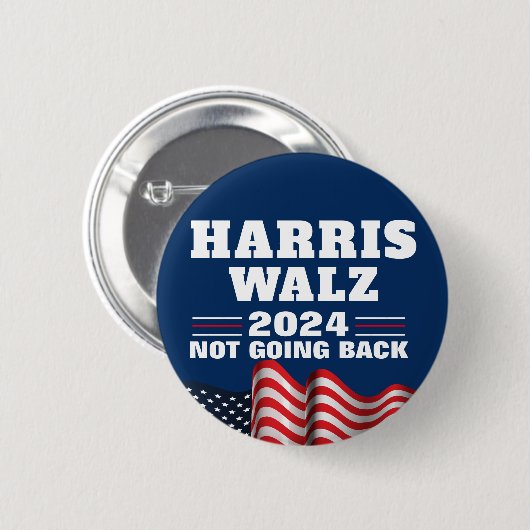 Harris Walz 2024 | Wahldemokratin Button (Vorne & Hinten)