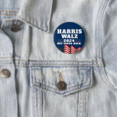 Harris Walz 2024 | Wahldemokratin Button (Beispiel)